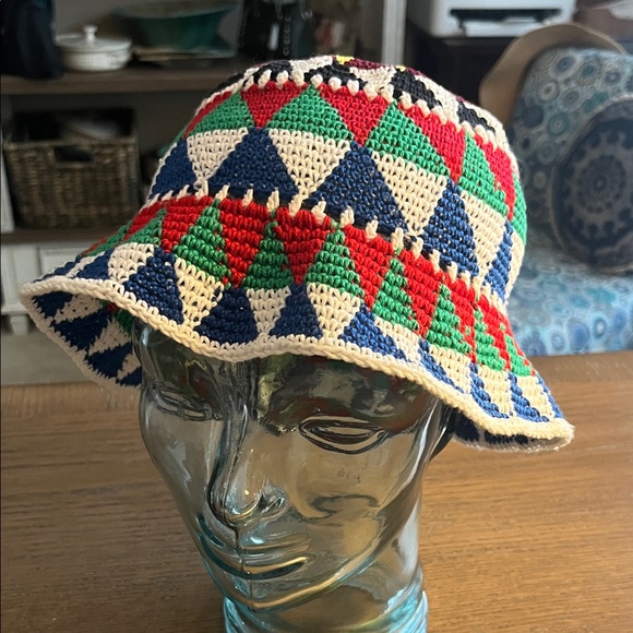Accessories - Colorful Geometric Handmade Bucket Hat